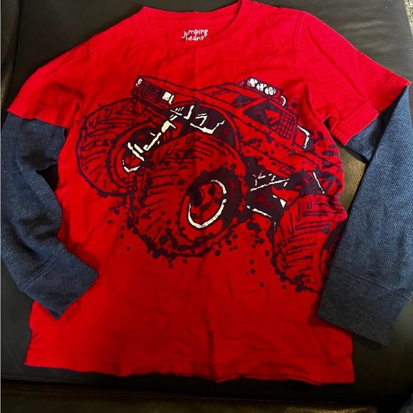 jumping beans Other - Jumping Beans Red and Blue Monster Truck Long Sleeve Tee